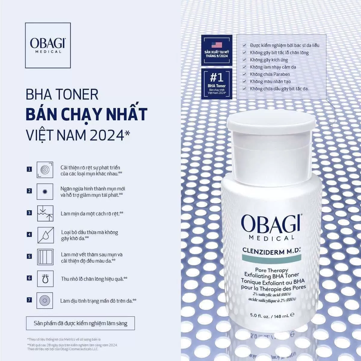 Toner 2% BHA Obagi Clenziderm M.D. Exfoliating