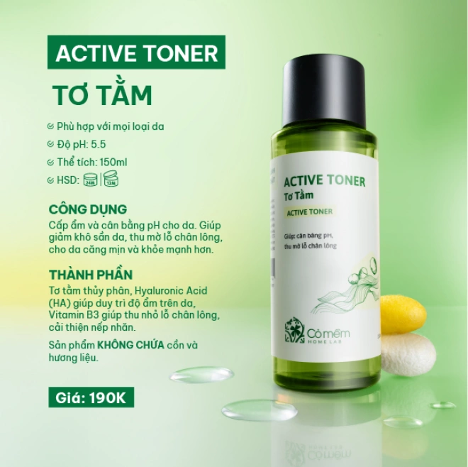 Combo Làm sạch Sâu Tơ Tằm cho da thường đến khô