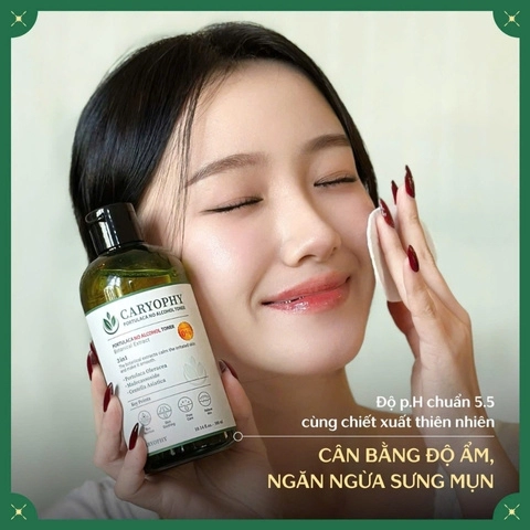 Nước Hoa Hồng Caryophy Ngừa Mụn Kiềm Dầu Giảm Thâm 300ml