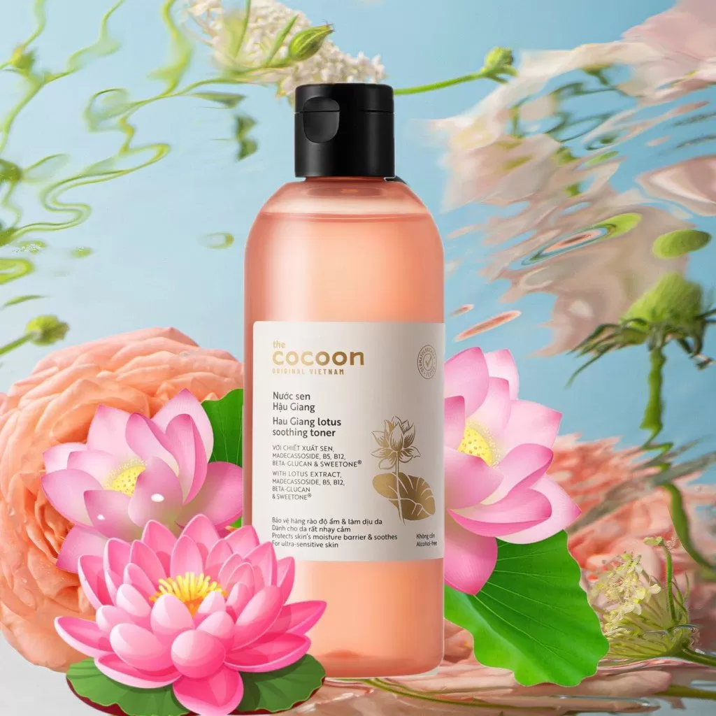 Combo Cocoon (Nước Cân Bằng Sen Hậu Giang 310ml + Nước Tẩy Trang Bí Đao 500ml)