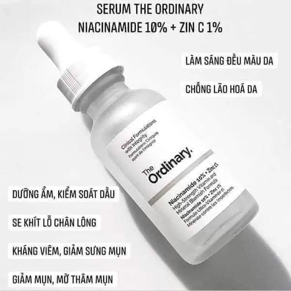 Tinh chất Serum The Ordinary Niacinamide 10% + ZinC 1%