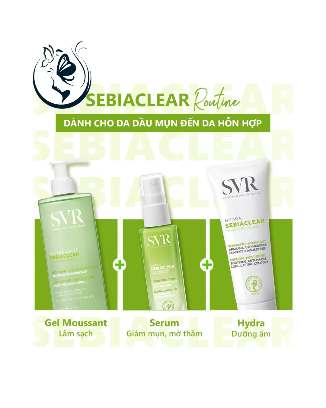 Gel rửa mặt SVR Sebiaclear Gel Moussant 400ML cho da dầu mụn, không chứa xà phòng