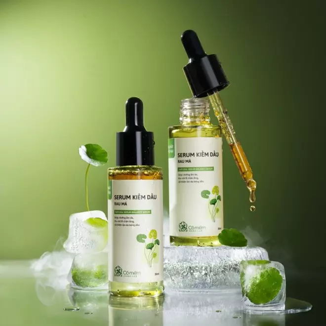 Serum kiềm dầu rau má Cỏ Mềm 30ml