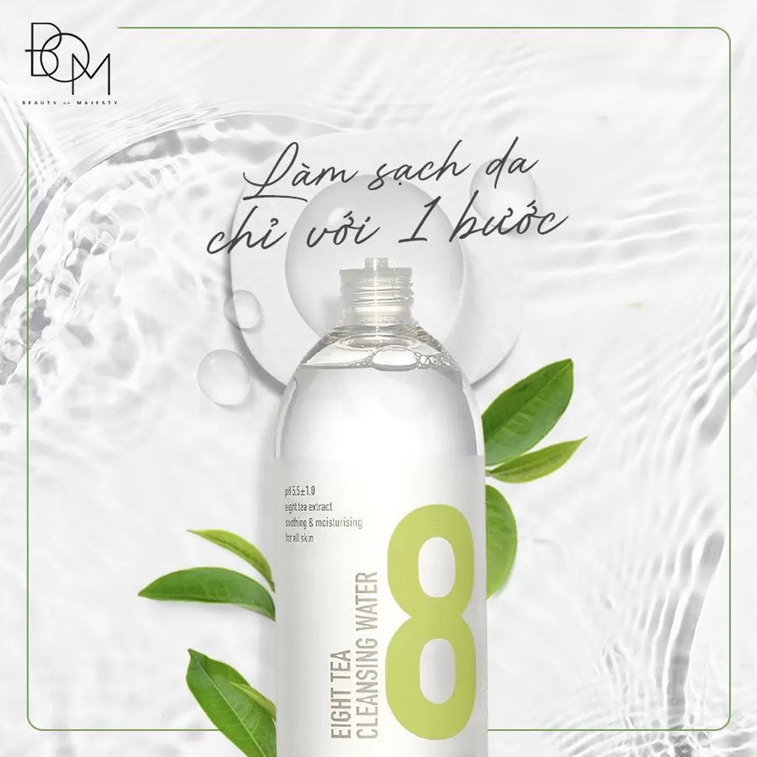 Nước Tẩy Trang B.O.M Từ 8 Loại Trà Làm Sạch Da 500ml