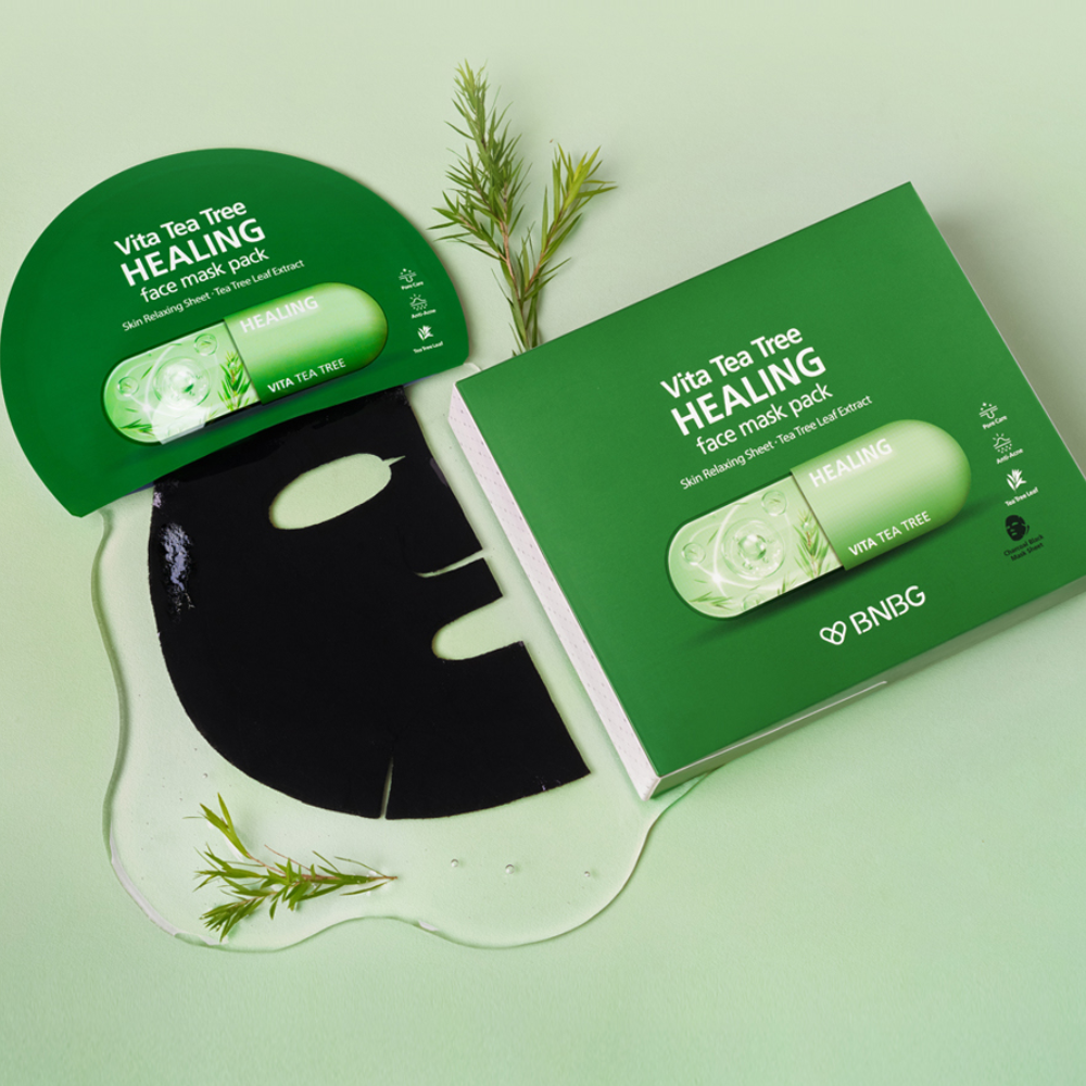 Combo 10 Mặt nạ tràm trà BNBG Vita Tea Tree Healing Face Mask Pack