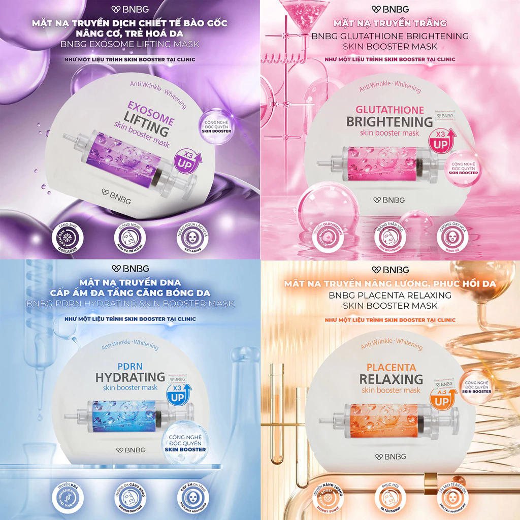 COMBO 10 Mặt Nạ BNBG Mix Hỗ Trợ Tăng Cường Dưỡng Da Chuyên Sâu