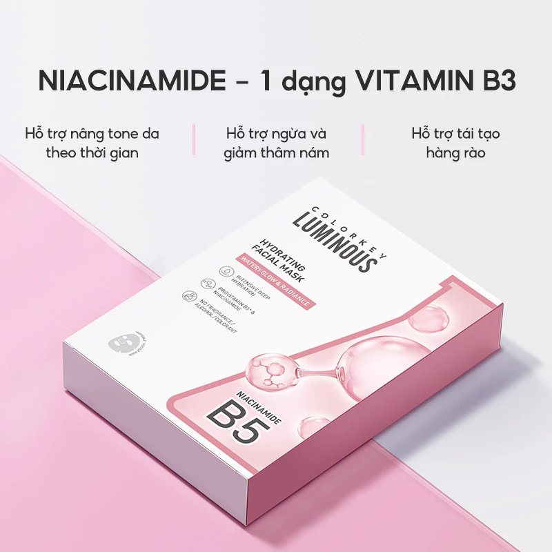 Mặt Nạ Giấy COLORKEY LUMINOUS | COMBO 3 HỘP|  25ml