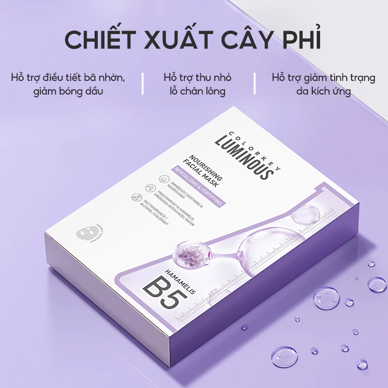 Mặt Nạ Giấy COLORKEY LUMINOUS | COMBO 3 HỘP|  25ml