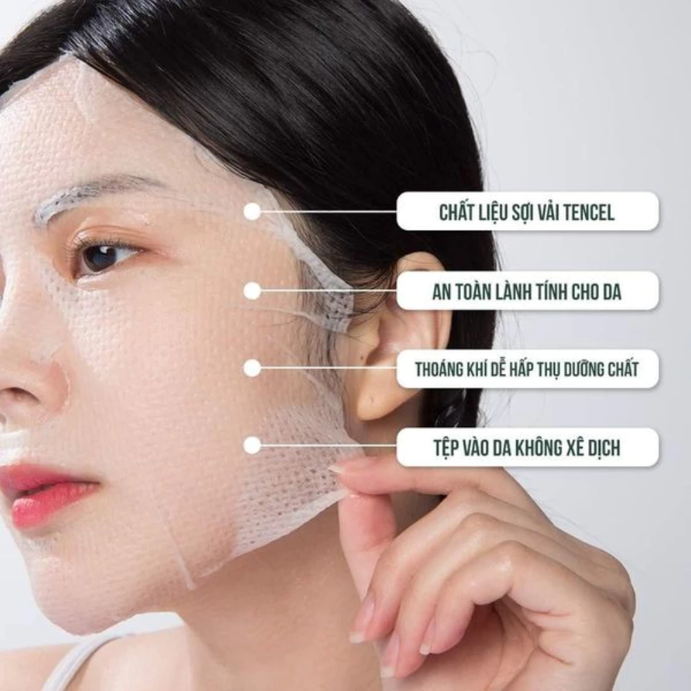 Hộp 10 mặt nạ Caryophy Portulaca Mask Sheet dưỡng ẩm giảm mụn mờ thâm