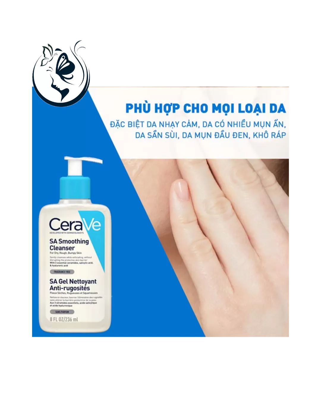 Sữa rửa mặt Cerave Sa Smoothing Cleanser 236ml