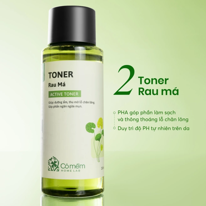 Toner rau má Cỏ Mềm 150ml